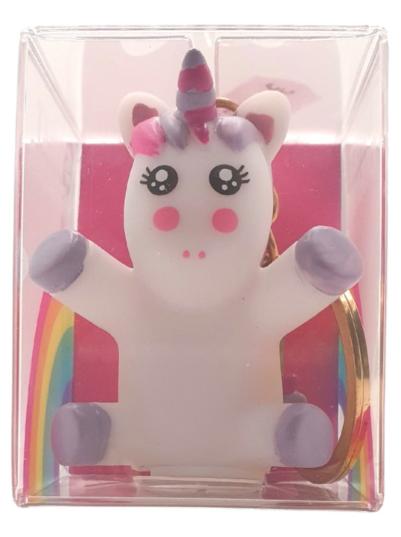 Porte clés Licorne sabots violets - 3 x 4.5 cm Violet - Kiabi