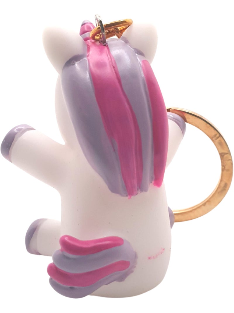 Porte clés Licorne sabots violets - 3 x 4.5 cm Violet - Kiabi