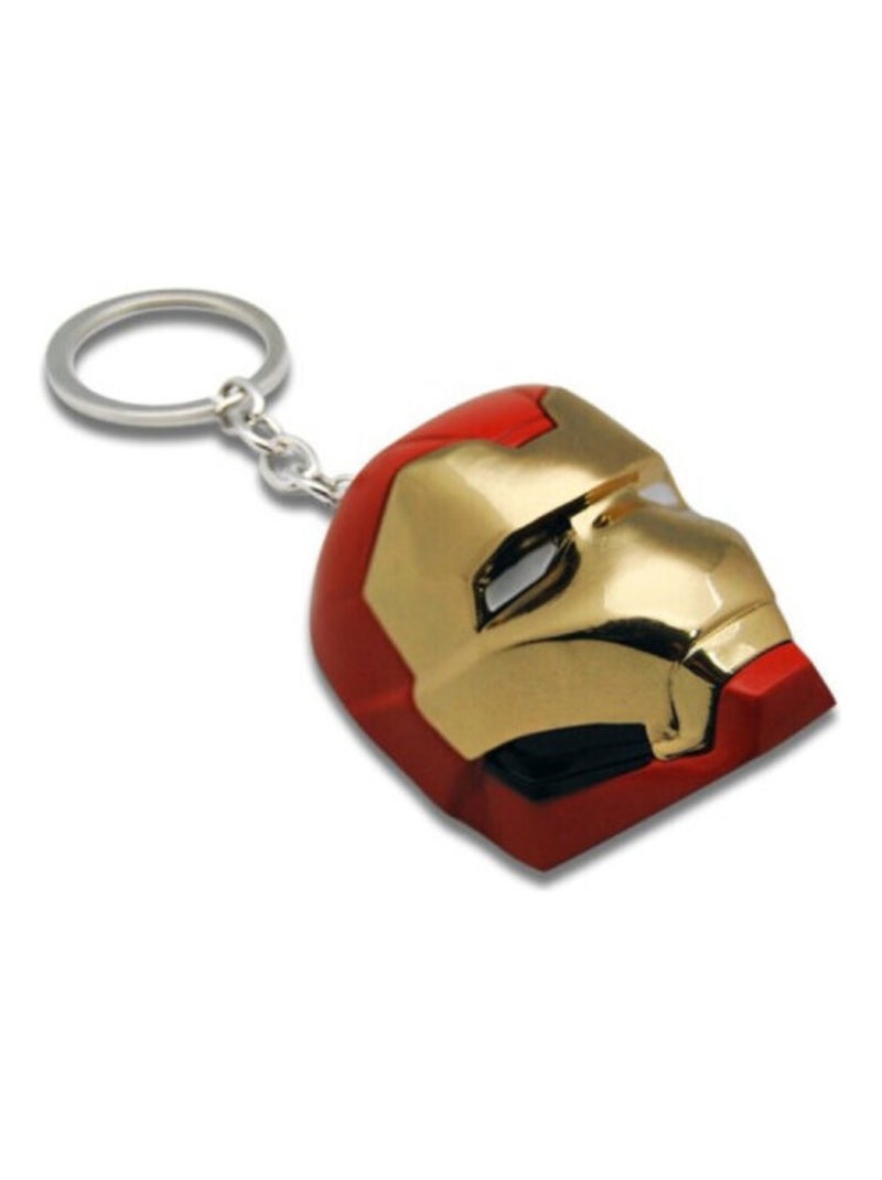 Porte clés Marvel Avengers tete avec casque de Iron Man - 4x9.5cm Multicolore - Kiabi