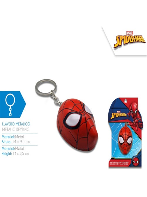 Porte clés Marvel Avengers tete de spiderman - 4x9.5cm - Kiabi