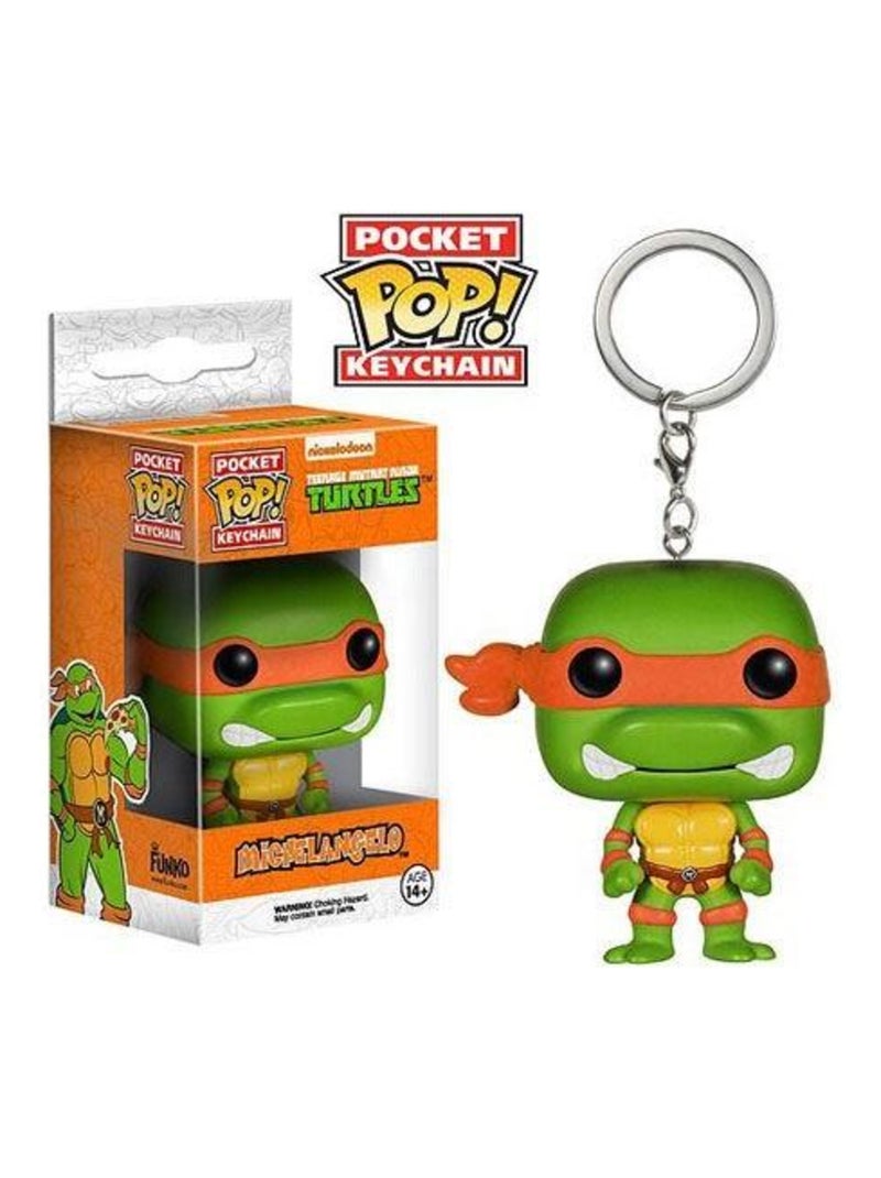 Porte-clés Michelangelo 4 cm Les Tortues Ninja POP! Vert - Kiabi