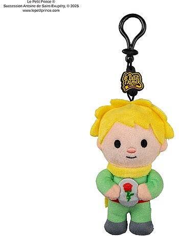 Porte-clés Peluche Le Petit Prince en costume d'aventurier - Le Petit Prince