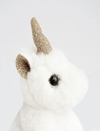 Porte-clés Peluche Licorne Or