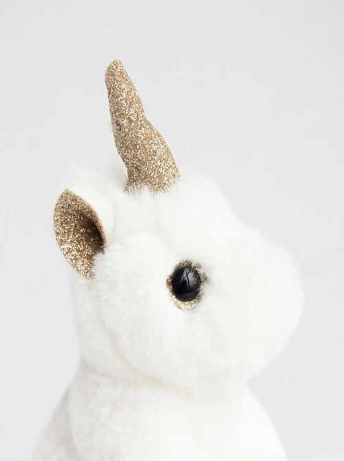Porte-clés Peluche Licorne Or - Kiabi