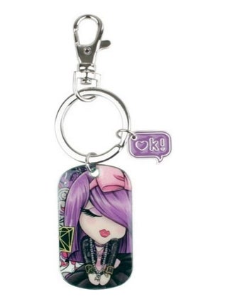 Porte clés plaque déco Kimmidoll Love Eve Elle