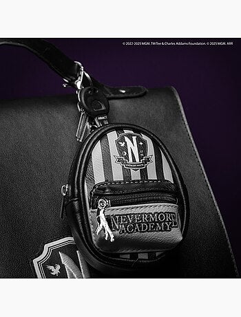 Porte-clés Pochette Noir Académie Nevermore - Mercredi