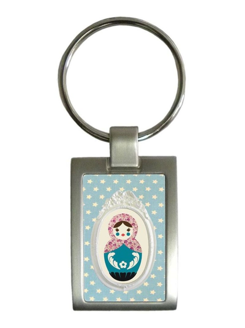 Porte-clés poupée russe bleu Cbkreation Bleu - Kiabi