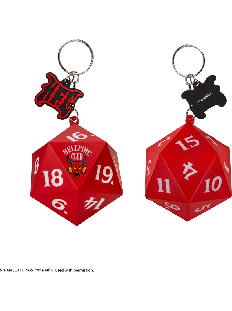 Porte-clés Squishy Dé Hellfire Club - Stranger Things Rouge - Kiabi