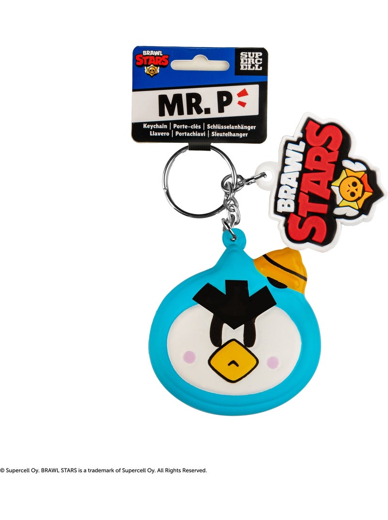 Porte-clés Squishy Monsieur M. - Brawl Stars Bleu - Kiabi