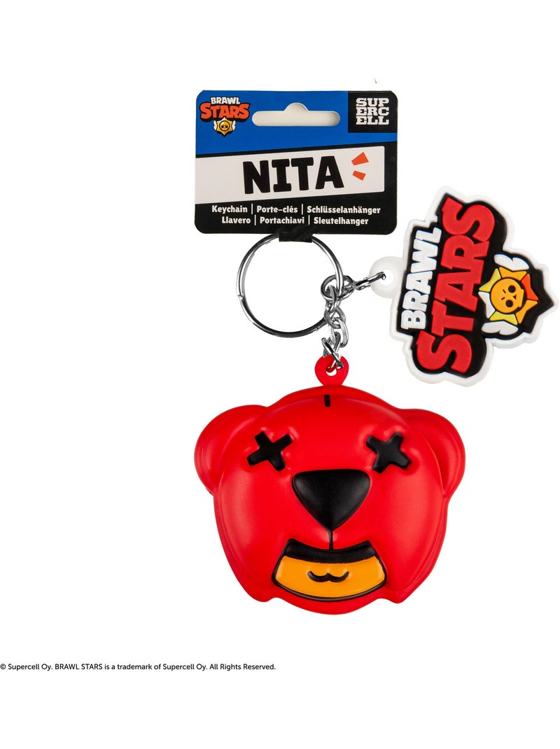 Porte-clés Squishy Nita - Brawl Stars Rouge - Kiabi
