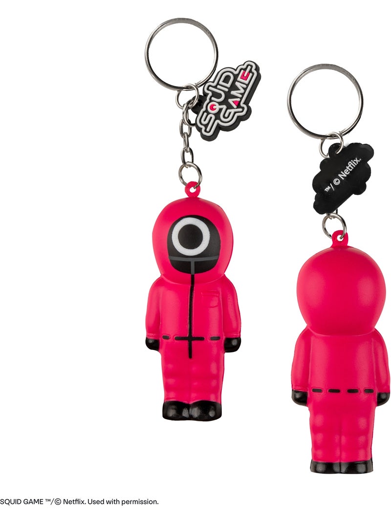 Porte-clés Squishy Soldat Cercle - Squid Game Rose - Kiabi