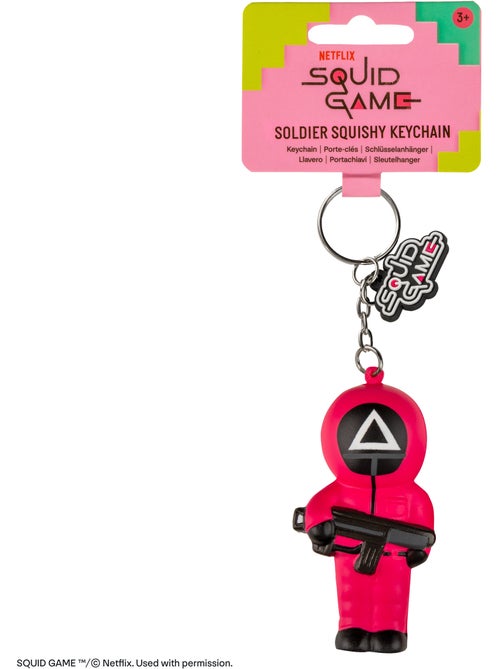 Porte-clés Squishy Soldat Triangle - Squid Game - Kiabi