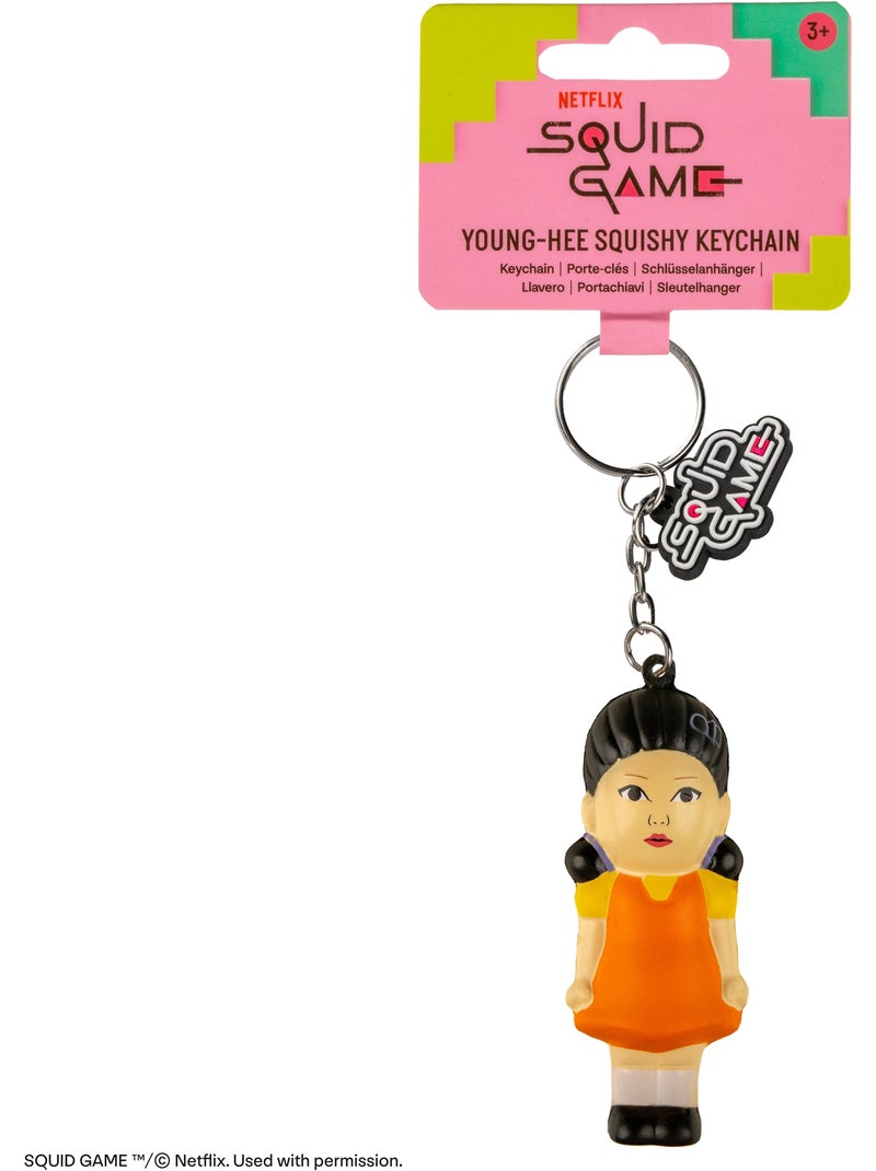 Porte-clés Squishy Young-hee - Squid Game Orange - Kiabi