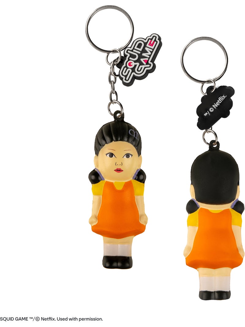 Porte-clés Squishy Young-hee - Squid Game Orange - Kiabi