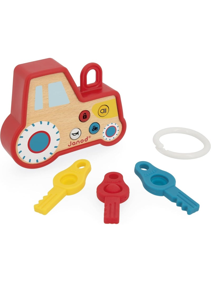 Porte-clés tracteur sonore et lumineux Rouge - Kiabi