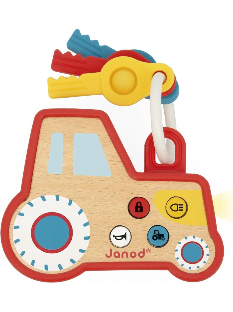 Porte-clés tracteur sonore et lumineux Rouge - Kiabi