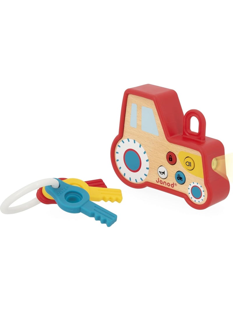 Porte-clés tracteur sonore et lumineux Rouge - Kiabi