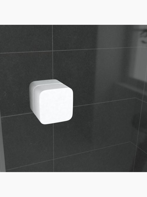 Porte de douche quart de cercle en verre trempé - Kiabi Porte de douche quart de cercle en verre trempé - Kiabi
