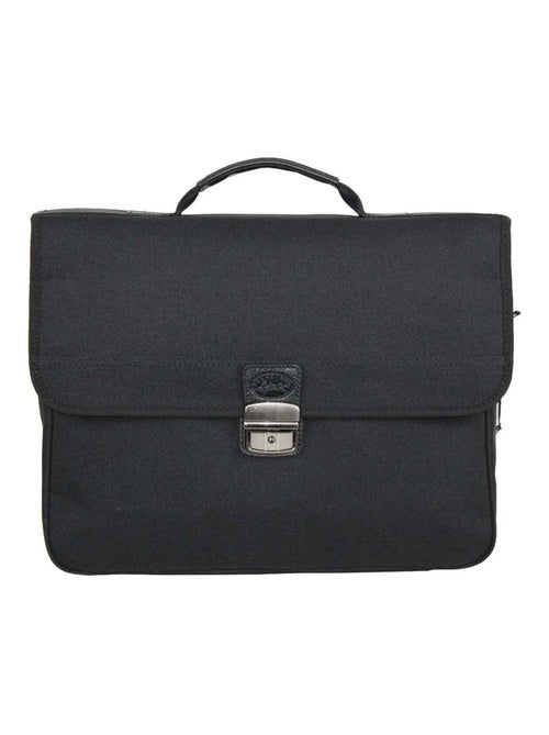 Porte document Toile et cuir 1 soufflet 8051 Francinel - Kiabi