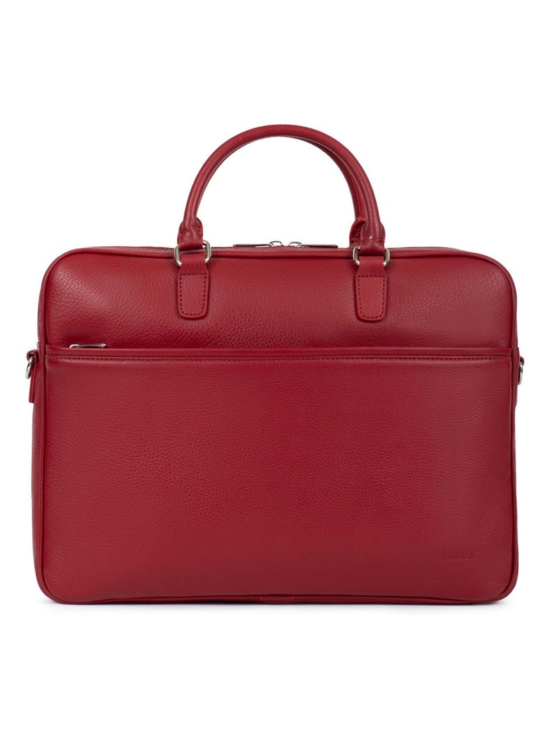 Porte-documents Cuir 13" A4 Marta Rouge carmin - Kiabi