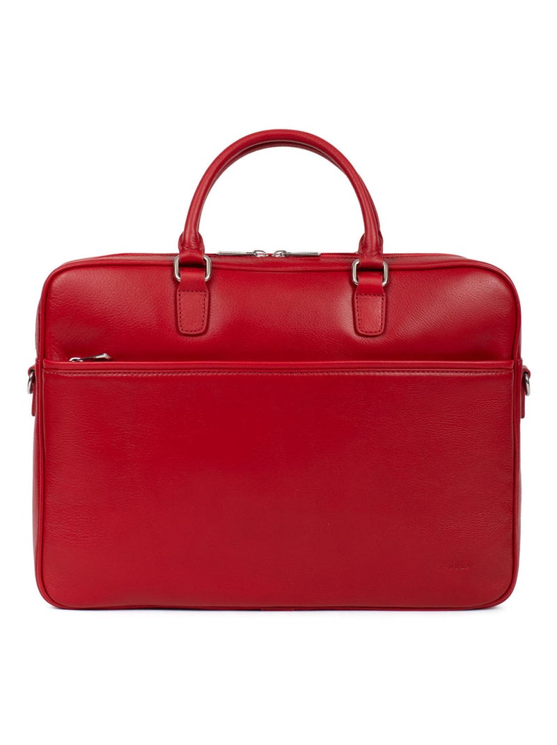 Porte-documents Cuir 13" A4 Marta Rouge foncé - Kiabi