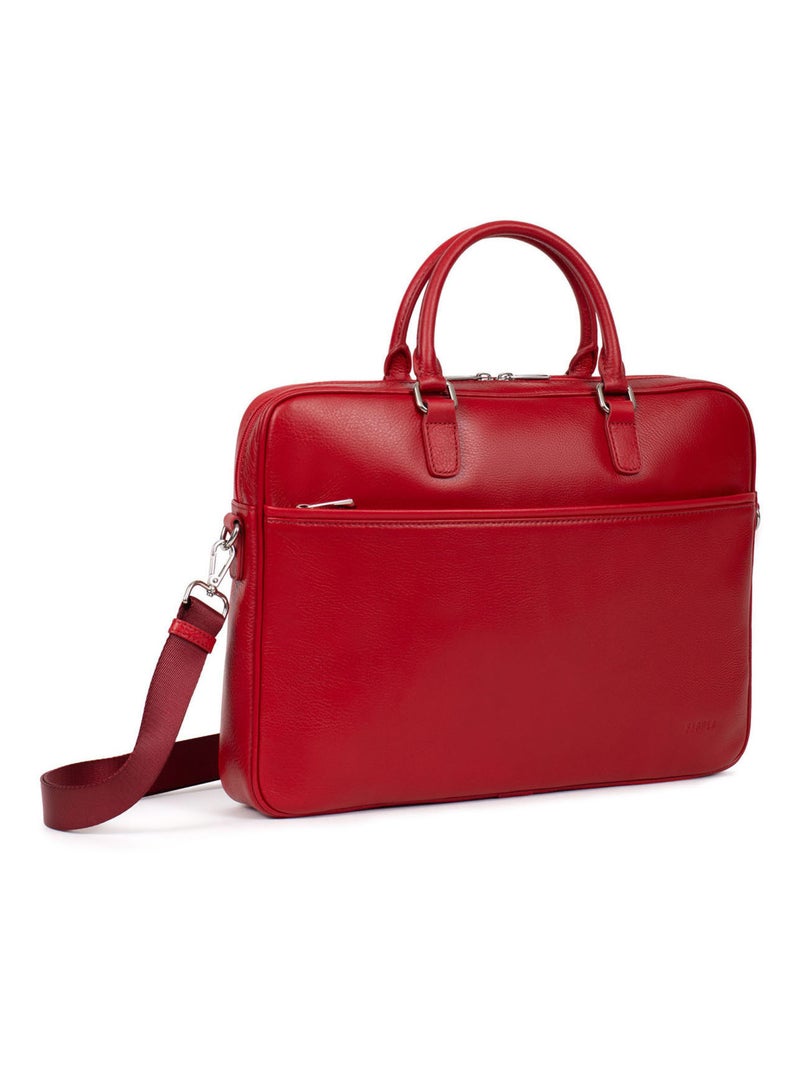 Porte-documents Cuir 13" A4 Marta Rouge foncé - Kiabi