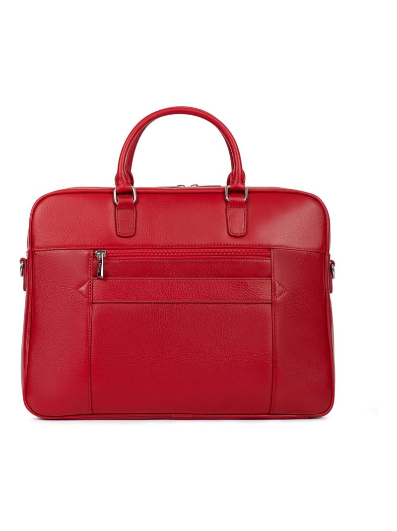 Porte-documents Cuir 13" A4 Marta Rouge foncé - Kiabi