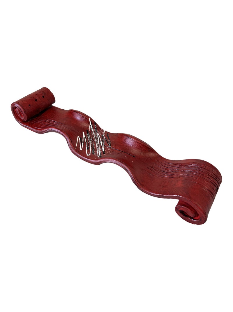 Porte encens artisanal rouge Rouge - Kiabi
