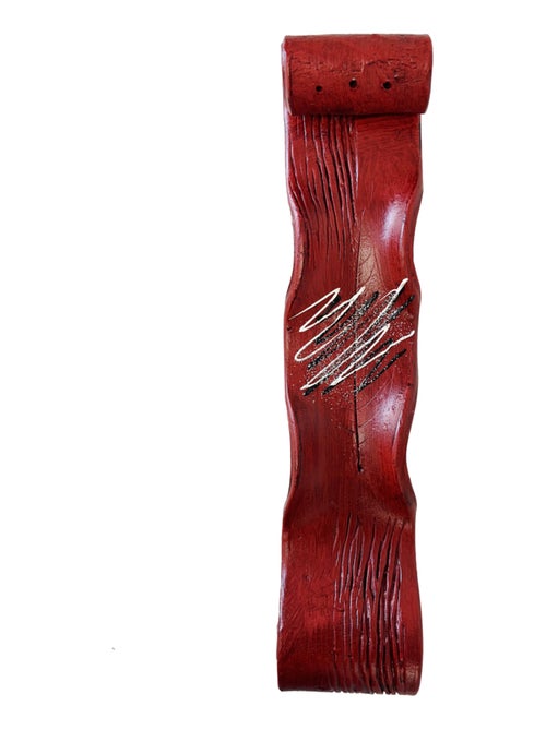 Porte encens artisanal rouge - Kiabi