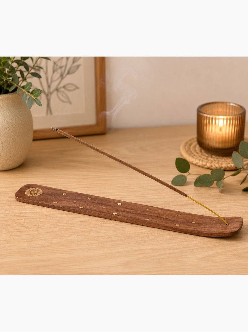 Porte encens baton Ying Yang Marron - Kiabi