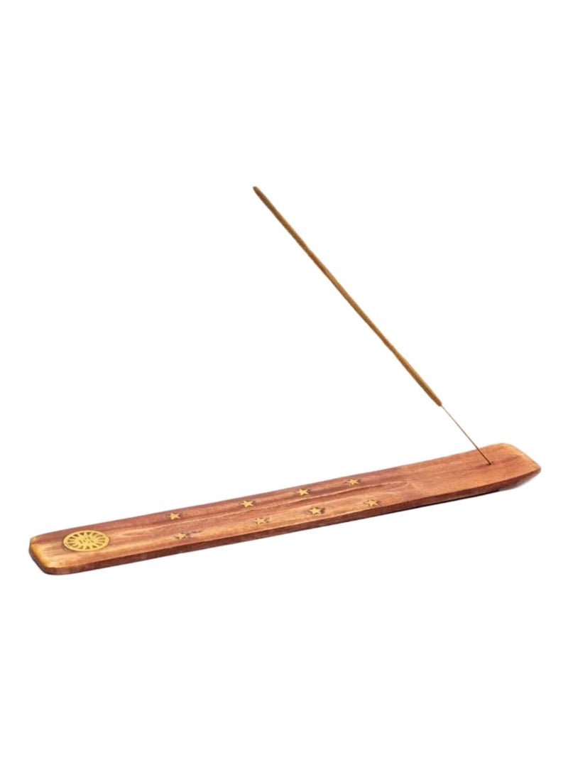 Porte encens en bois motif soleil Marron - Kiabi