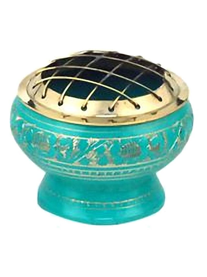 Porte encens Vert à charbon en laiton Vert - Kiabi