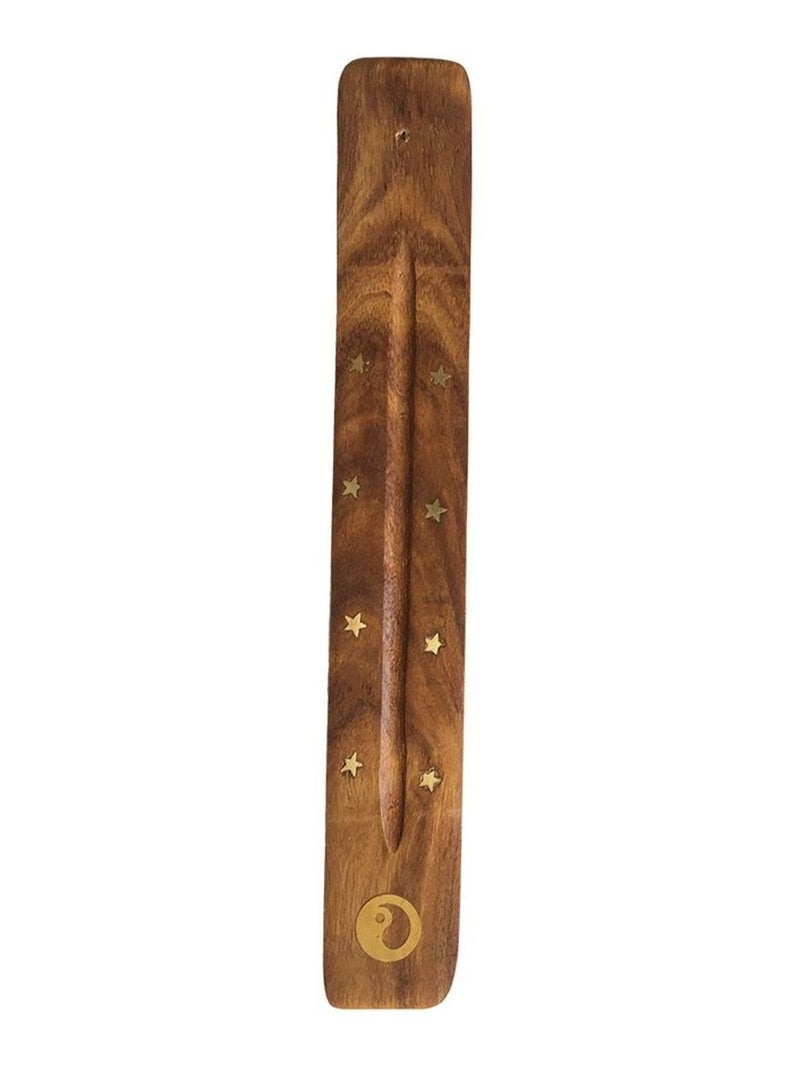 Porte encens yin yang en bois Marron - Kiabi
