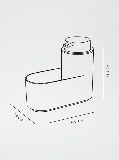 Porte éponge et distributeur de savon - Kiabi