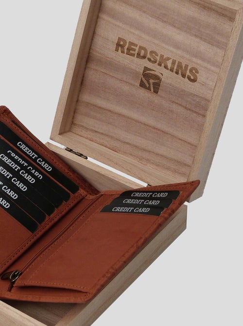 Porte Feuille Cognac Jansen Redskins - Kiabi