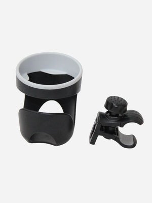 Lot De 2 Porte-gobelets Universels 360° - Pour Poussette, Vélo, VTT, Fauteuil - Fixation Rapide - Noir
