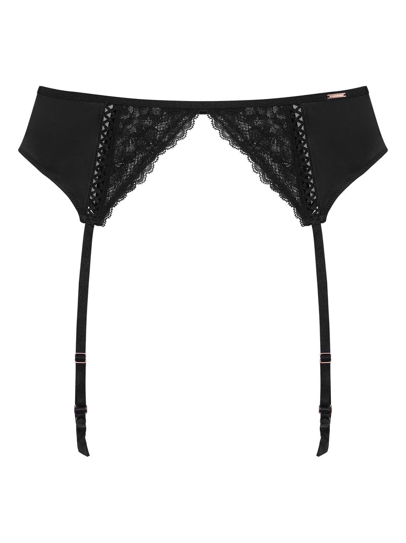 Porte-jarretelle en satin lyra Dorina Noir - Kiabi