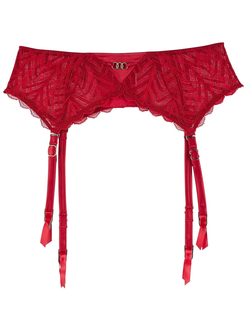Porte-jarretelles dentelle Femme - RougeGorge Lingerie - Rouge - 0.00 ...