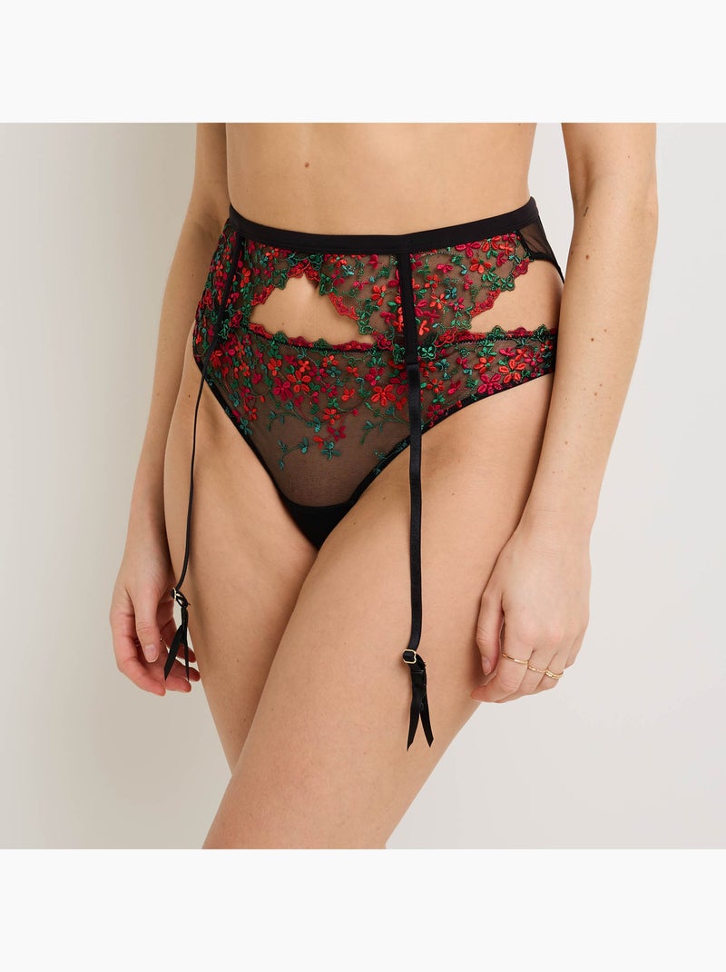 Porte-jarretelles Gala - RougeGorge Lingerie Noir Multicolore - Kiabi