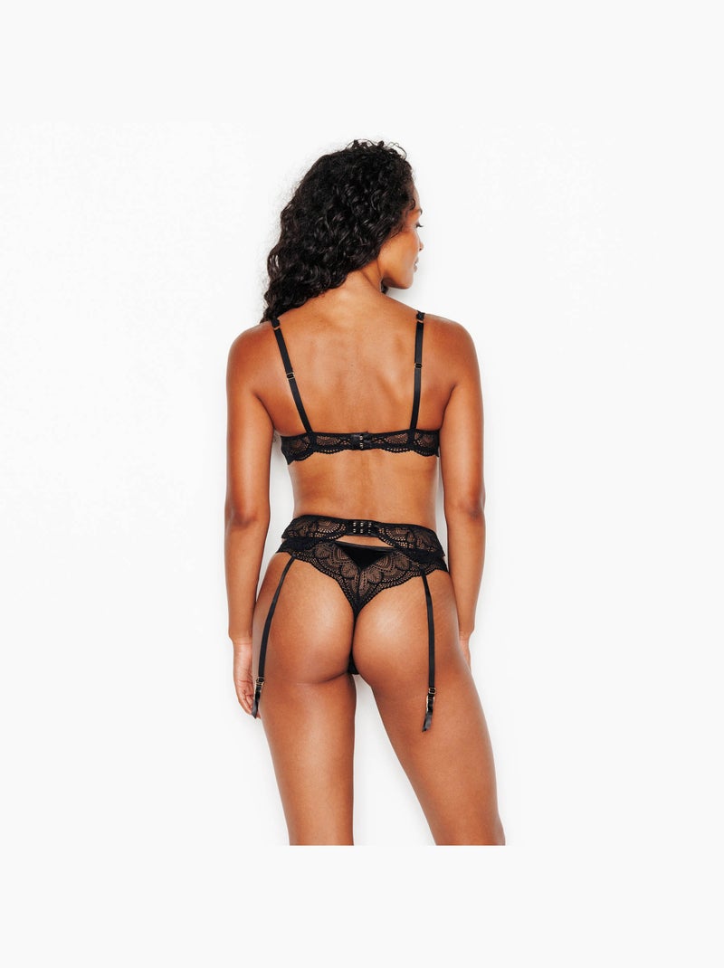 Porte jarretelles inouie - rougegorge lingerie Noir - Kiabi