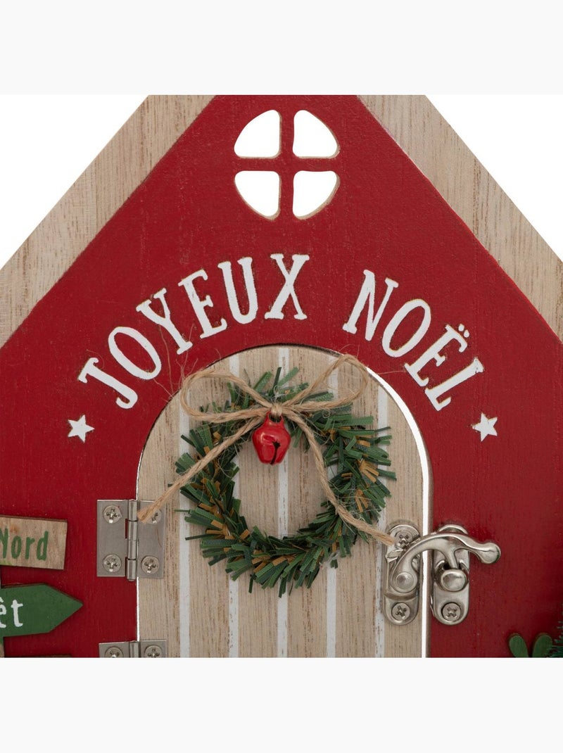 Porte joyeux noel h19.5 Rouge - Kiabi