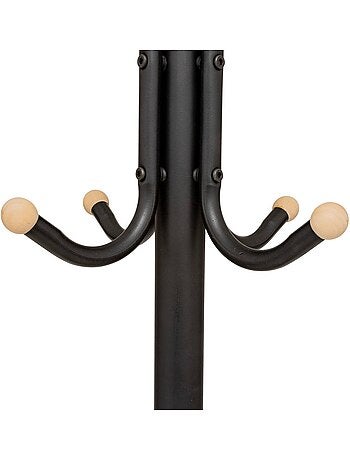 Porte-manteau 11 patères en métal blackwood