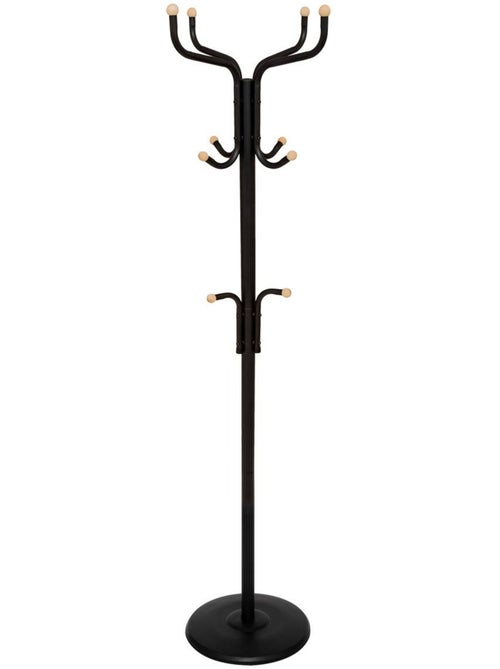 Porte-manteau 11 patères en métal blackwood - Kiabi Porte-manteau 11 patères en métal blackwood - Kiabi