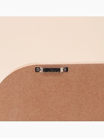 Porte manteau 3 têtes en bois et métal blanc