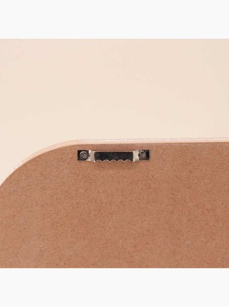 Porte manteau 3 têtes en bois et métal blanc Beige - Kiabi
