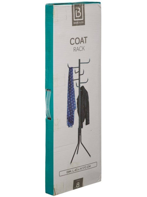 Porte-manteau 8 crochets en métal clothy - Kiabi