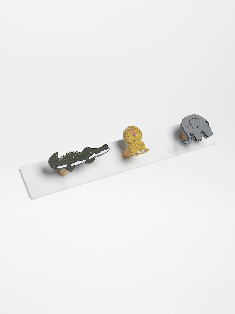 Porte-manteau à 3 crochets Blanc - Kiabi