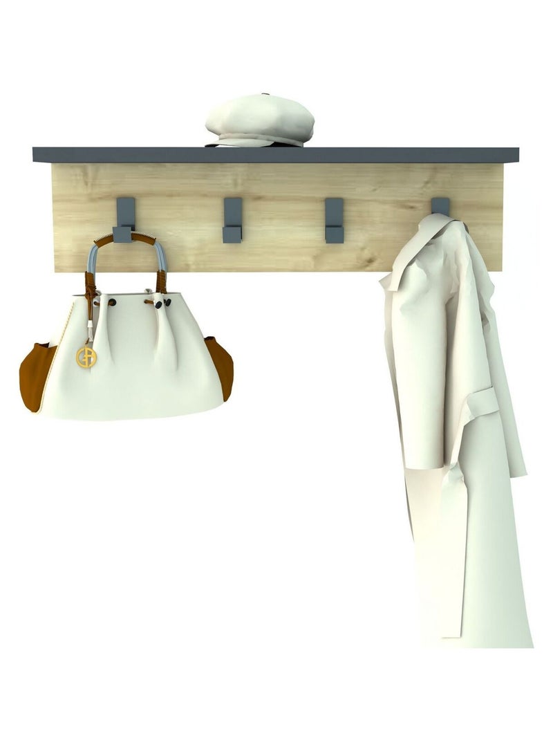 Porte manteau Ayla Gris Beige - Kiabi