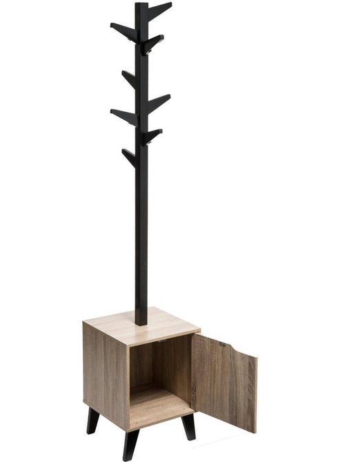 Porte-manteau effet chêne en métal et bois ceda - Kiabi Porte-manteau effet chêne en métal et bois ceda - Kiabi