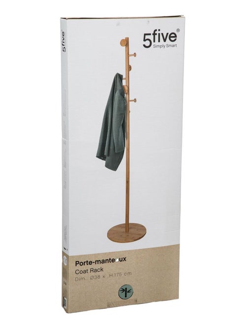 Porte Manteau en bambou avec 8 accroches - Kiabi